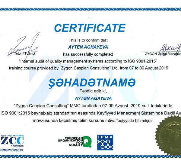 Ayten Aghayeva ISO